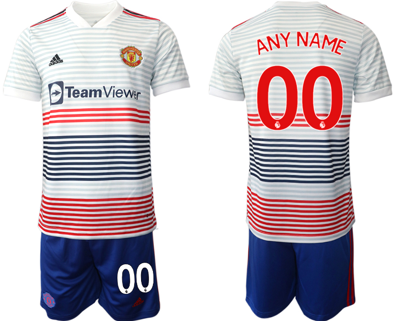 Men 2022-2023 Club Manchester United away white customized Adidas Soccer Jersey